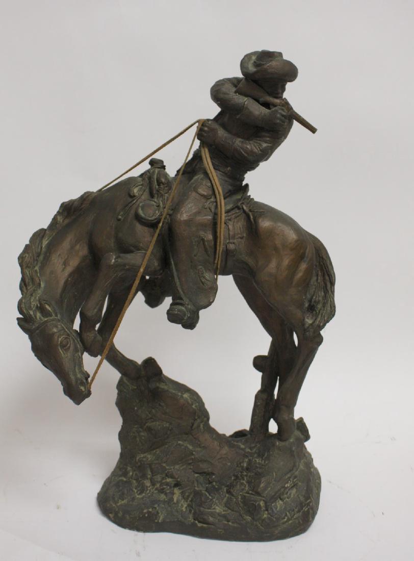 20thC. Western Bronzed Plaster Grouping (1 of 5)