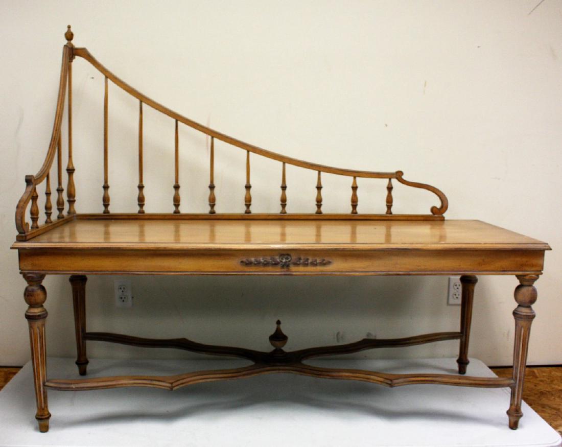 French Style Carved Maple Window Bench (1 of 6)