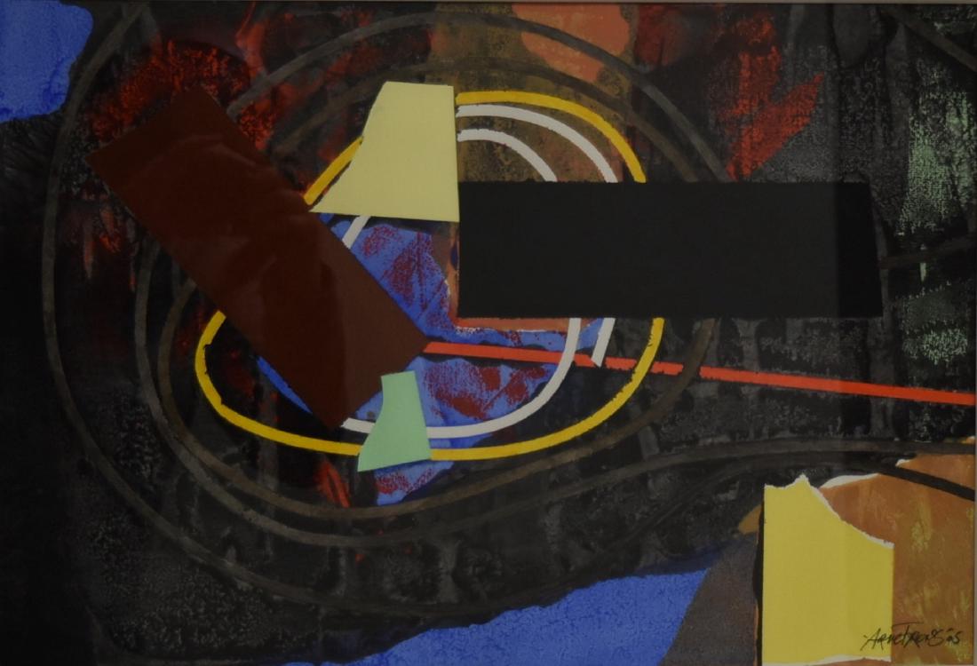 Aric Frons(Israeli/American) Modernist Mixed Media (1 of 4)