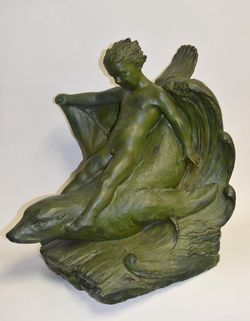 Luigi Maraffi; Italian Painted Plaster Grouping Signed (1 of 9)