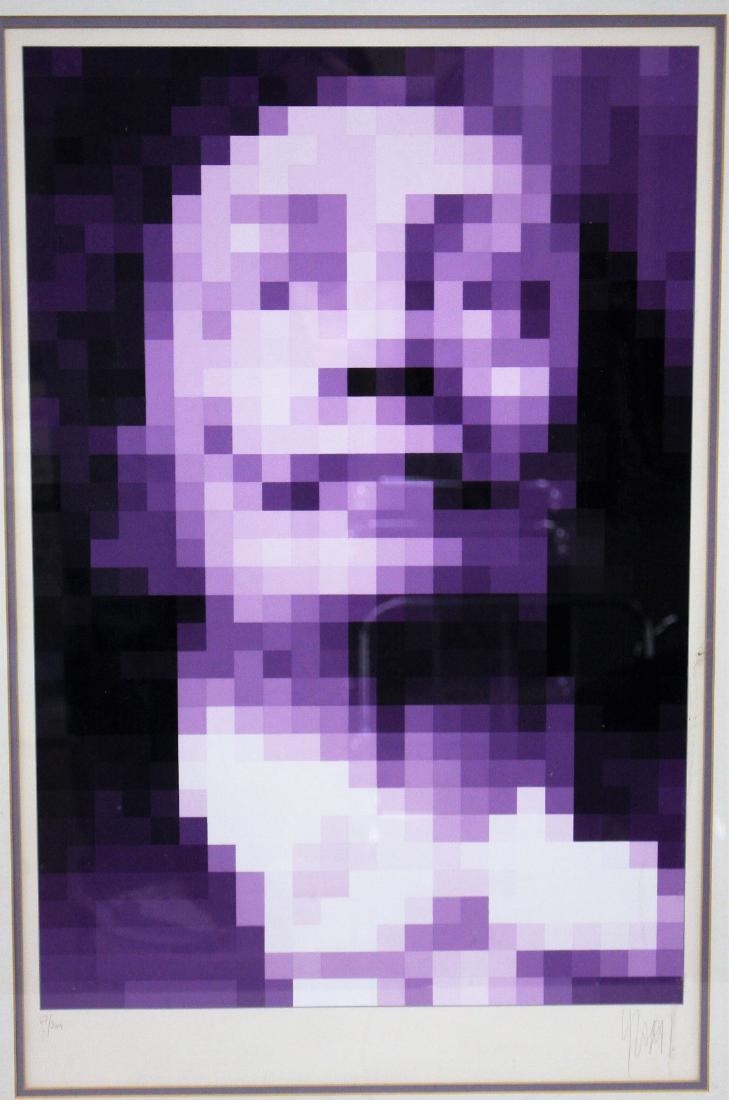 Yuaral; Framed Lithograph - Portrait of Dali Signed (1 of 7)