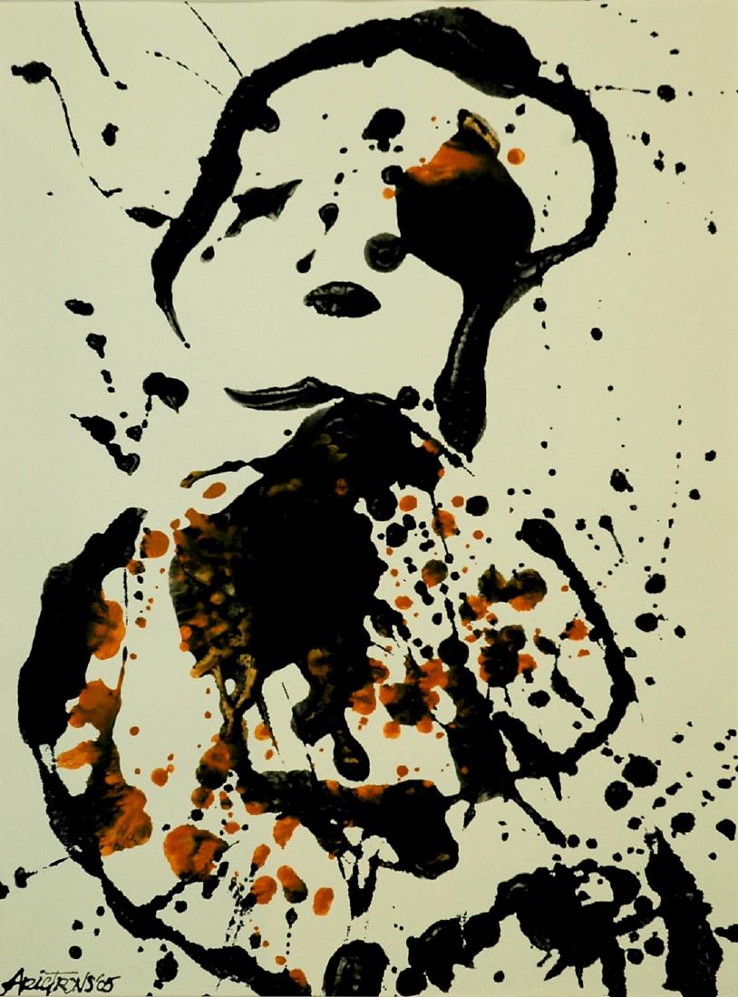 Aric Frons(Israeli/American) Modernist Mixed Media (1 of 5)