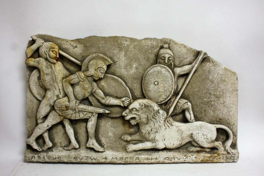 Cast Concrete Wall Plaque - Roman Warriors (1 of 4)