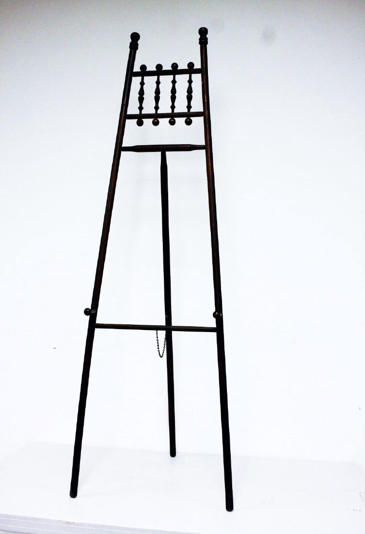 Victorian Stick and Ball Wood Easel (1 of 4)