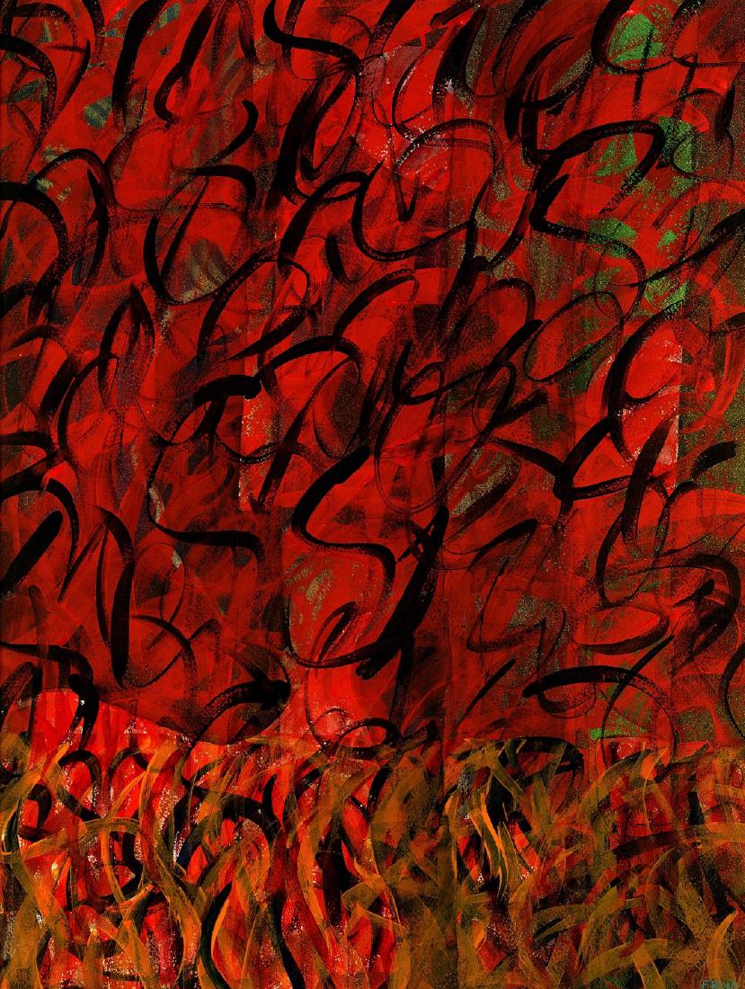 Aric Frons(Israeli/American) Modernist Mixed Media (1 of 4)