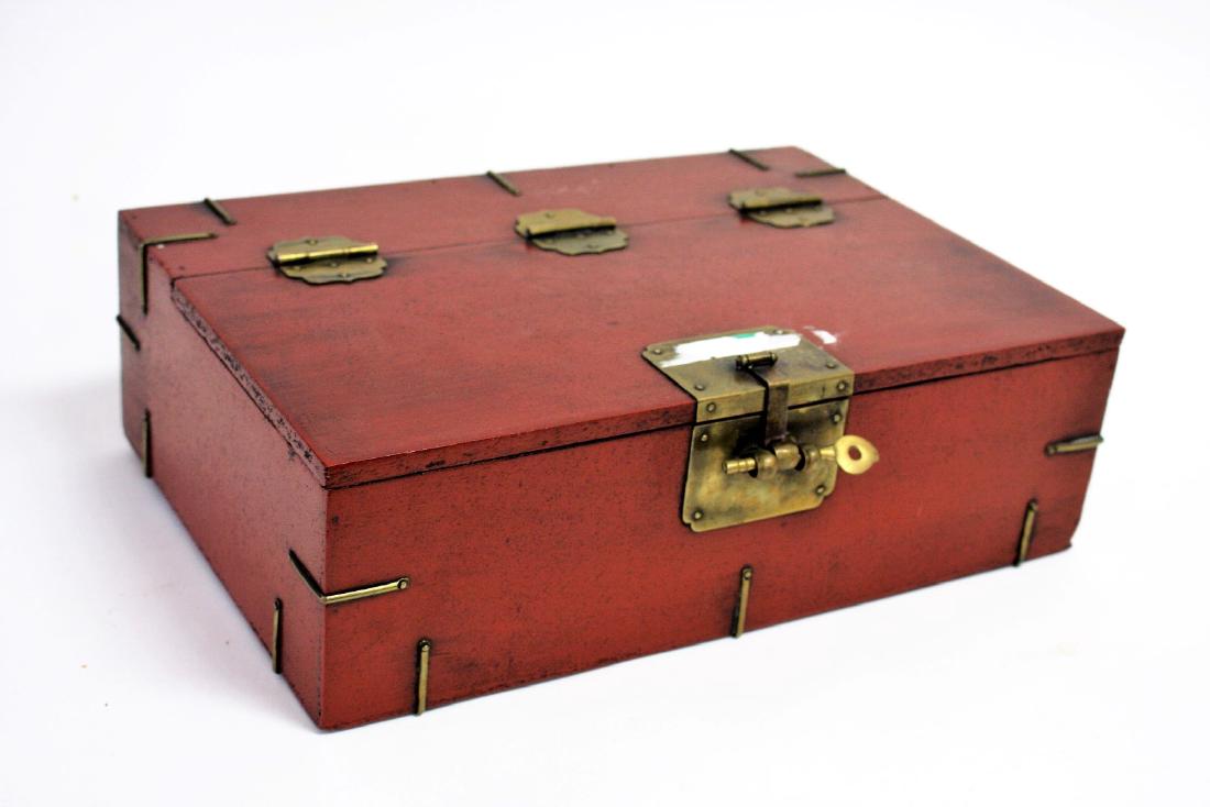 Chinese Lacquered Wood Document Box (1 of 5)