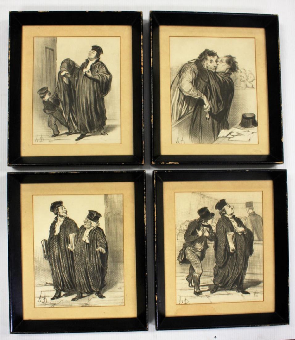 Honore Daumier; Four(4) Framed Prints (1 of 7)