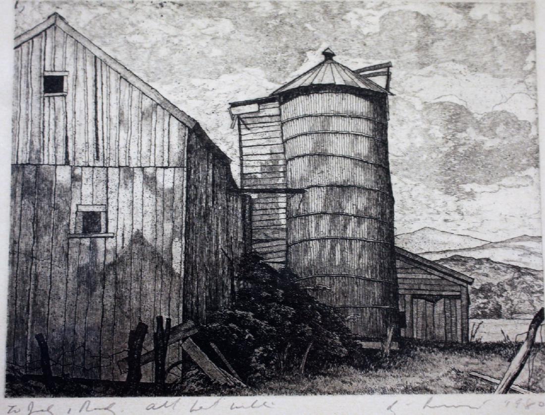 Luigi Lucioni; 20thC. American Etching Signed (1 of 5)