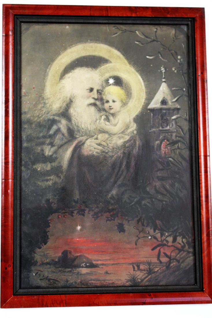 Thomas Nast; Early Framed Print - St. Nicholas (1 of 5)