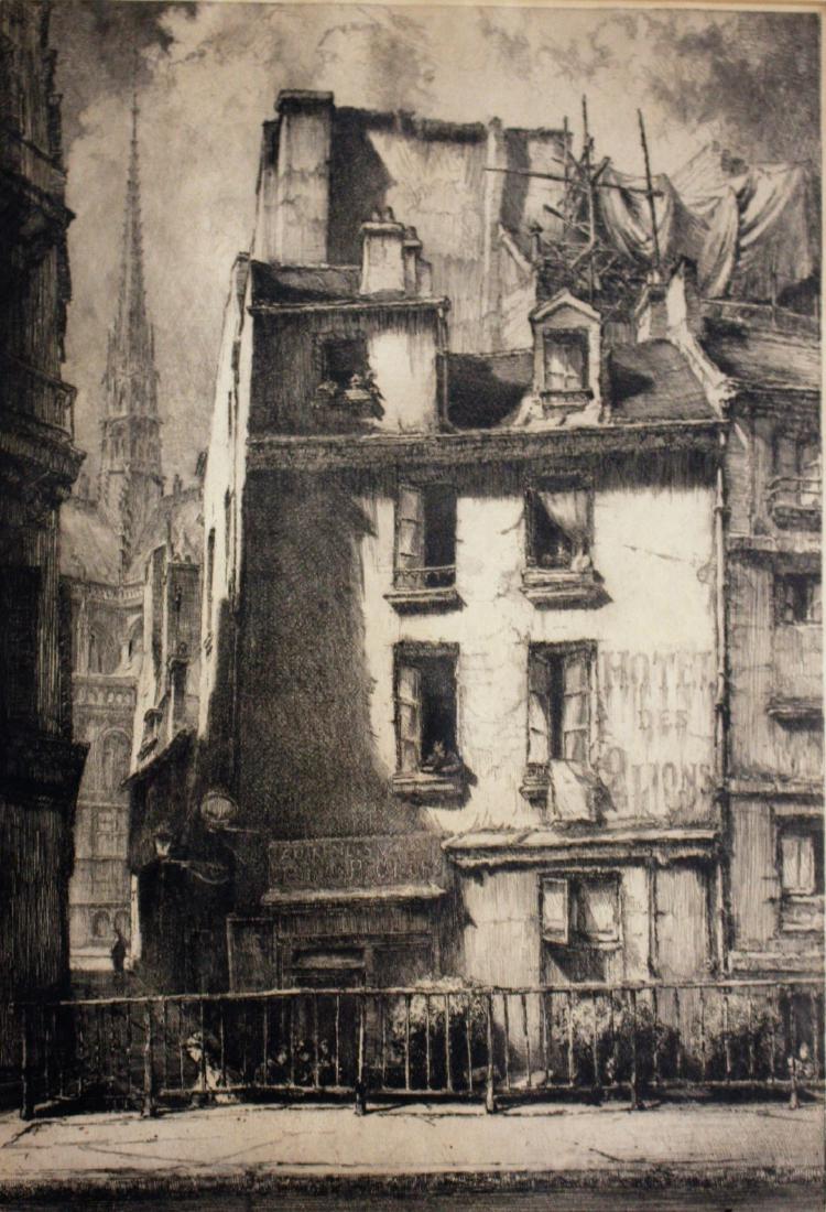 Louis Orr; Framed Etching Signed (1 of 5)