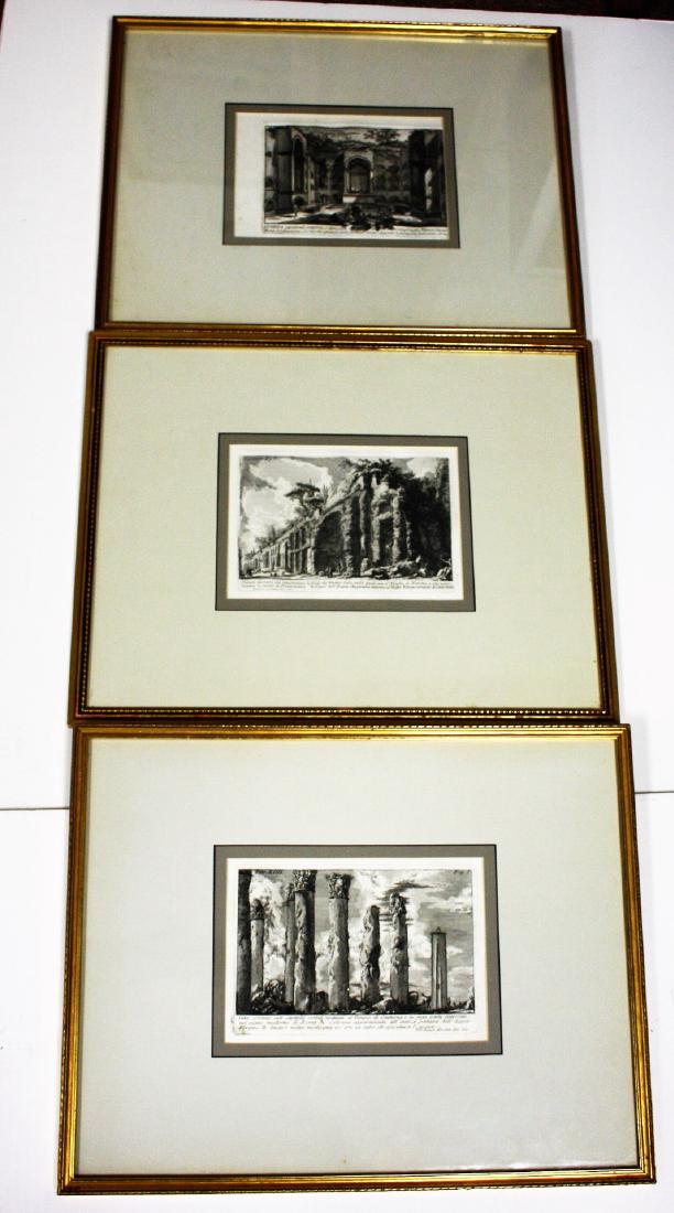 Three(3) Framed Giovanni Piranesi Prints (1 of 5)