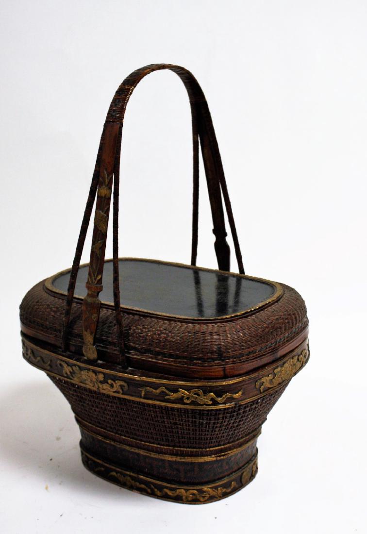 Early Chinese Reeded Wedding Basket (1 of 6)