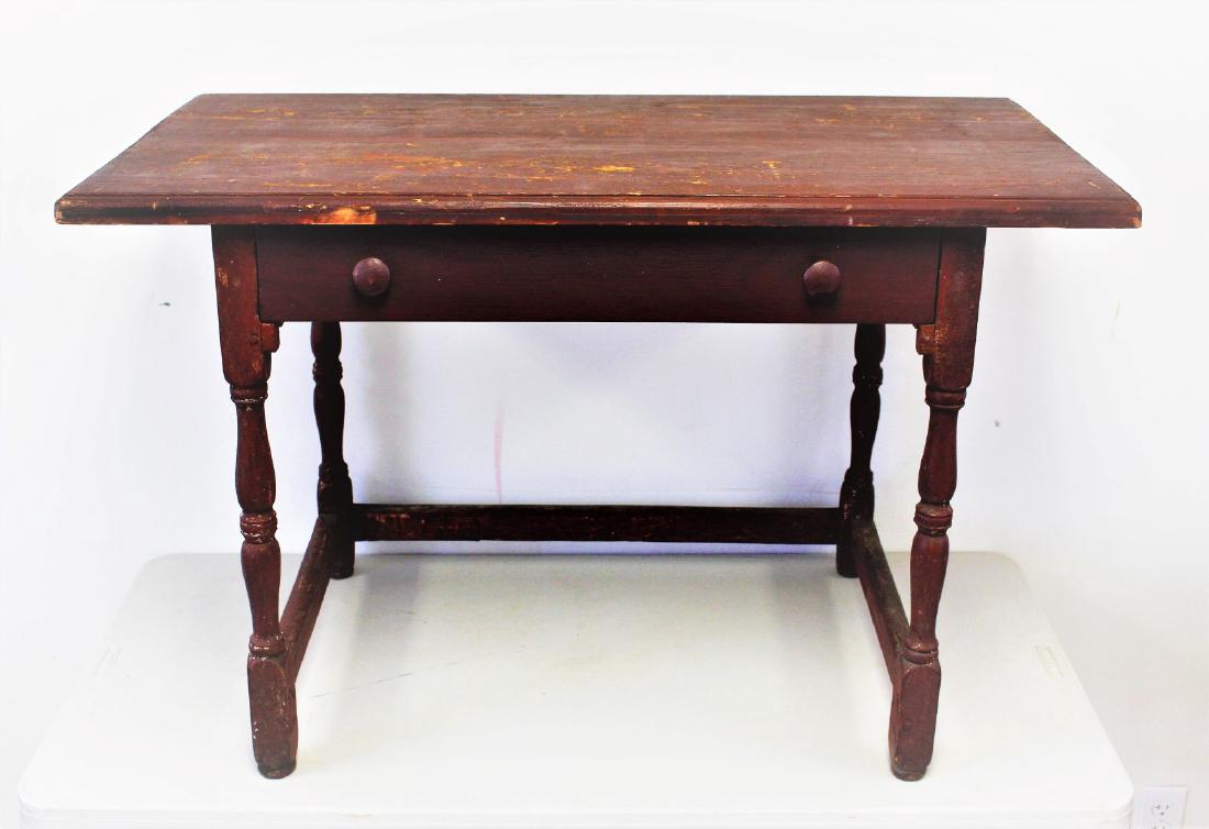 Early Country Pine Kitchen Table (1 of 5)