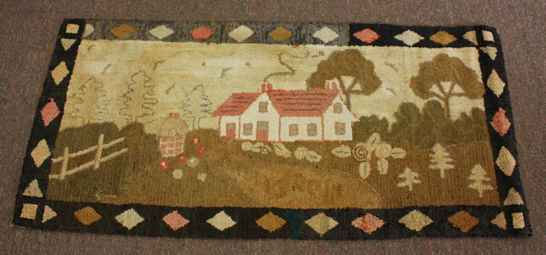 Early American Hooked Rug (1 of 5)