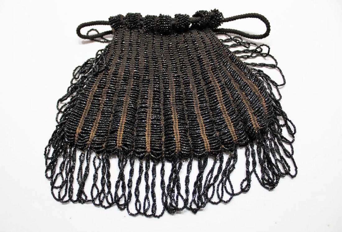 Vintage Black Beaded Purse (1 of 3)