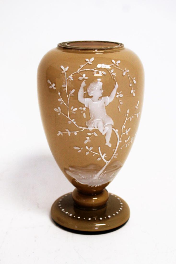 Mary Gregory Enameled Glass Vase (1 of 5)