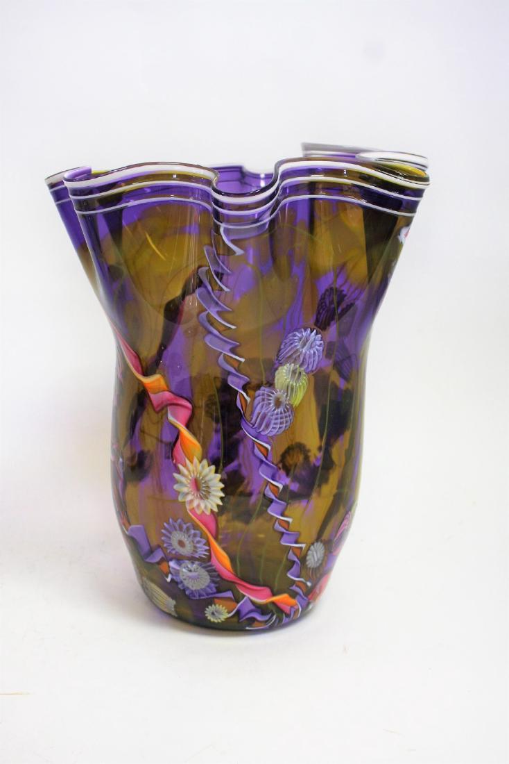 Large Italian Art Glass Vase (1 of 4)