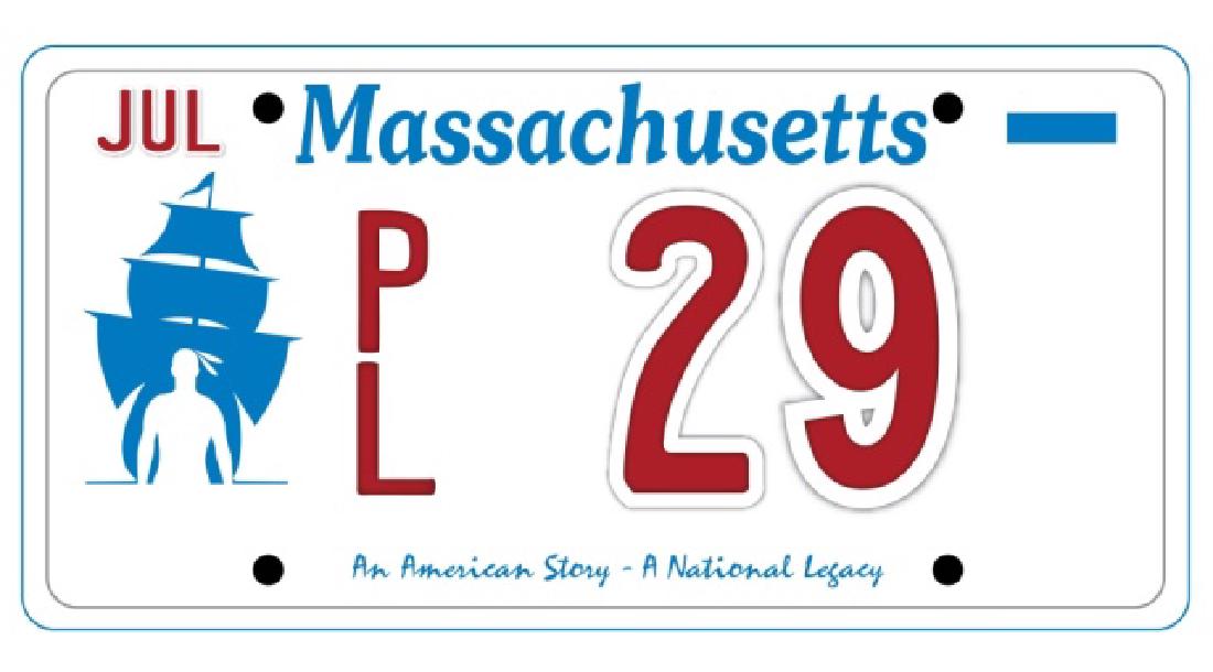 PL29 - Massachusetts License Plate: In 1629, some 35 passengers, family and friends who had remained in Leiden, Netherlands sailed on another ship called the Mayflower (not the original ship that came to Plymouth in 1620). They arrived