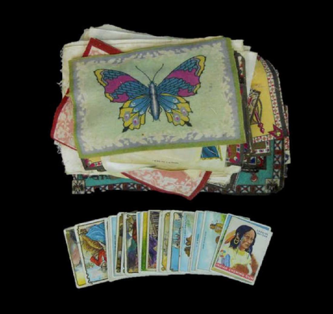 Tobacco & Chewing Gum Cards, Felts, Silks(134pc): (Collection includes: 2) Lone Ranger chewing gum cards, copyright 1940 by The Lone Ranger, Inc. (1) Indian Gum card, Goudey Gum Co, Boston (1) 'Cape Cod Light" card from the Lighthouse 50 card series 