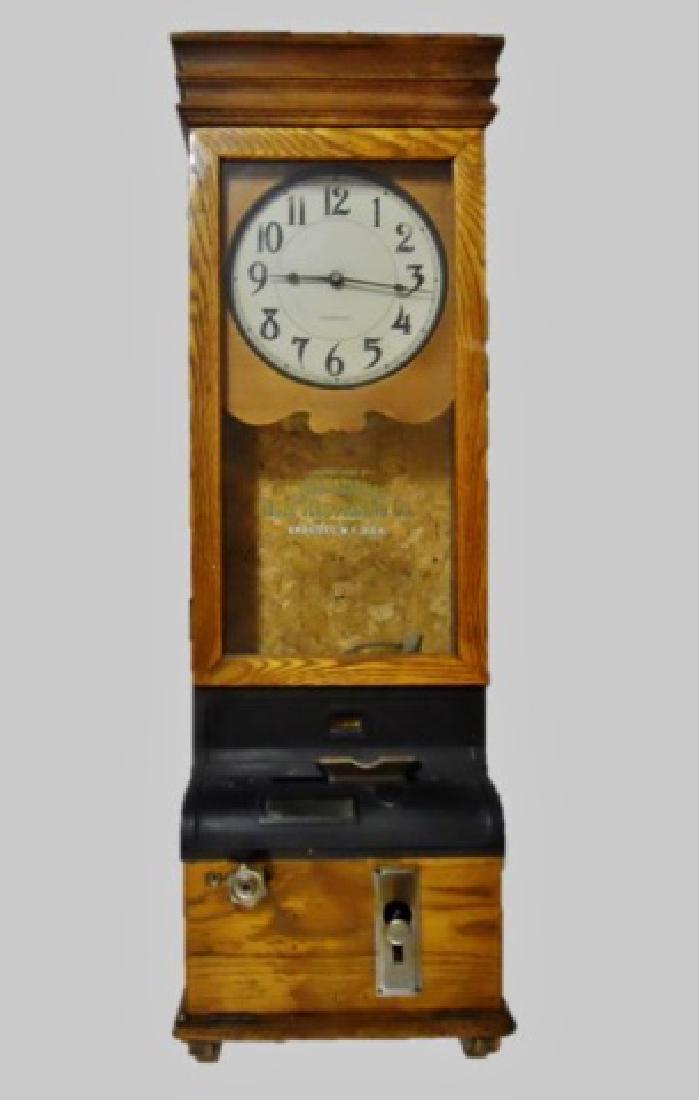 Antique Punch Clock, International Time Recording