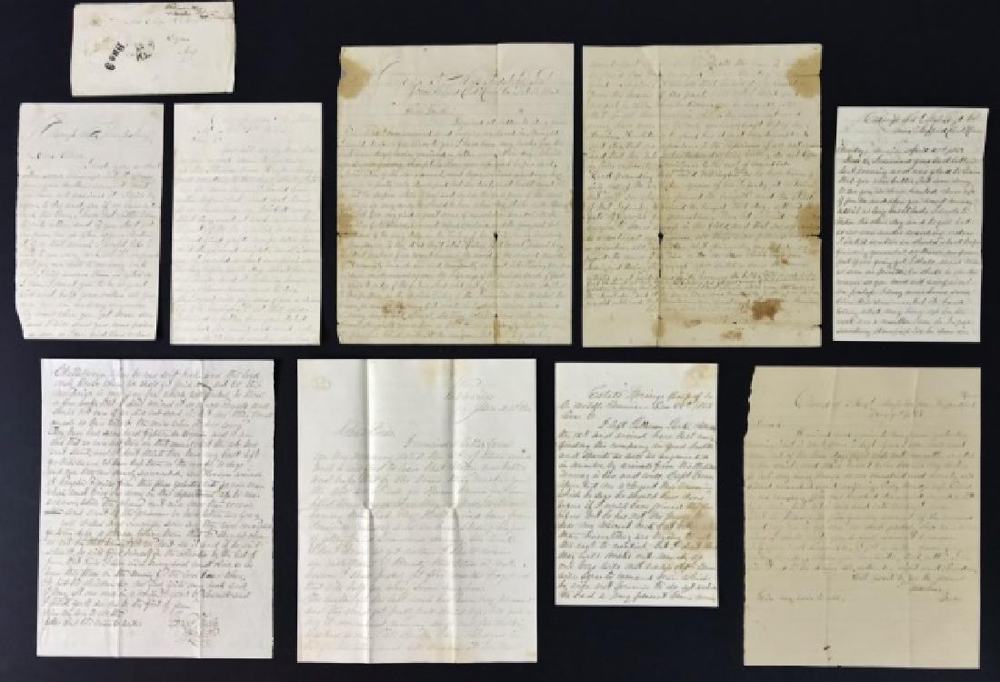 Civil War Letters, William Morgan, 2nd Mass, (8pc): Collection of eight Civil War period letters written by William Foster Morgan, Company C, 2nd Massachusetts Volunteers. Letters penned between November 1862 to May 1864. Morgan was with his regiment a