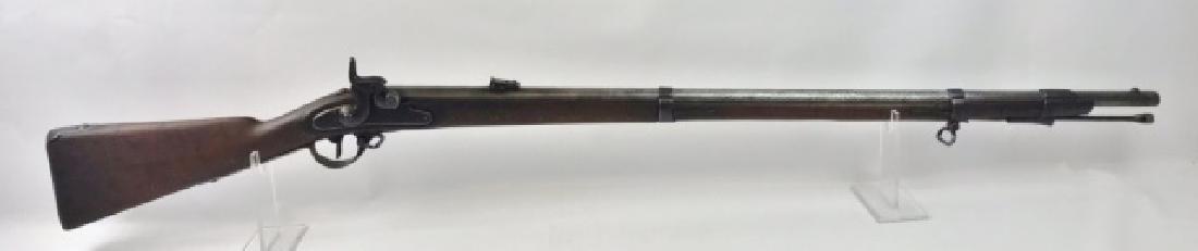 Civil War M1862 Austrian Lorenz Percussion Musket: Civil War import model 1862 Austrian Lorenz percussion musket. Beech stock with steel hardware, functioning action with strong mainspring. Steel surfaces with heavy pitting and obscured markings. Acco
