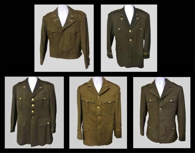 For Auction Collection, WW2 US Army Uniforms, (5pc) (134) on Jan 18