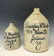 Two Antique Stoneware Advertising Jugs, (2pc)