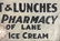 York Beach, ME Dr Hawkes Pharmacy Sign ca. 1940 - 3