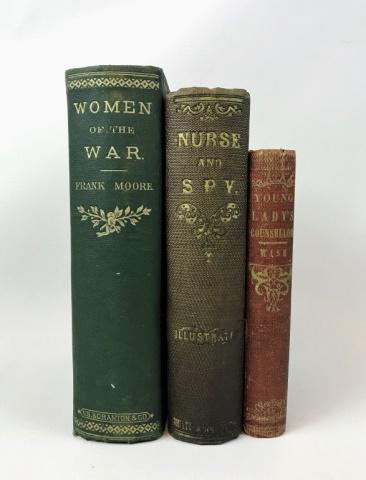 Civil War Women Of The War Nurse & Spy (3pc): Civil War Women of the War Nurse & Spy (3pc). This listing is for (1) "Women of the War; their Heroism and Self-Sacrifice" by Frank Moore. Illustrated with Steel Engravings. (Hartford, Connecticut: S.