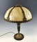 Antique Slag Glass Table Lamp