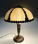 Antique Slag Glass Table Lamp - 2