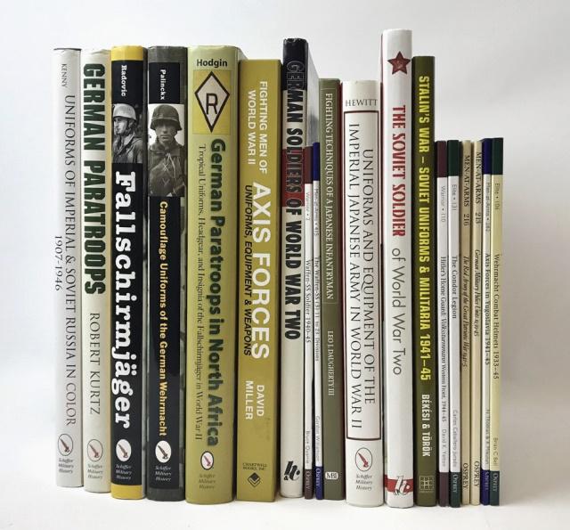 WW2 Russian, Japanese & German Uniforms (19pc): WW2 Russian, Japanese & German Uniforms (19pc): (1) "The Soviet Soldier of World War Two: Uniforms, Insignia, Equipment, Weapons" by Philippe Rio, translated from the French by Lawrence Brown (Paris: