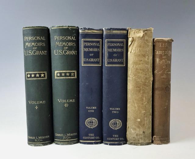 Civil War, Personal Memoirs of U.S. Grant (6pc): Civil War: Personal Memoirs of U.S. Grant (6pc) : (2) "Personal Memoirs of U.S. Grant" 2 Volumes (New York: Charles L. Webster & Company, 1885), Volume I: 584pp; Volume II: 647pp. First edition, 8vo,