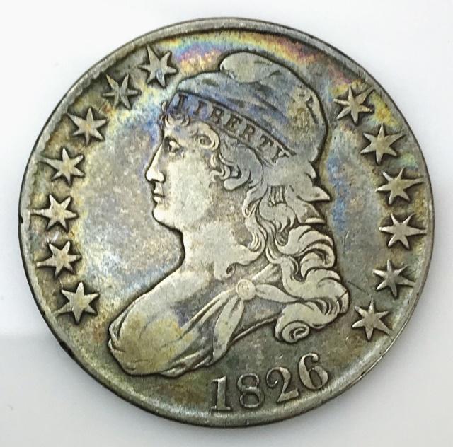 1826 P Capped Bust Half Dollar, VF (1 of 2)