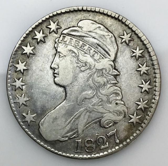 1827 P Capped Bust Half Dollar,  VF (1 of 2)