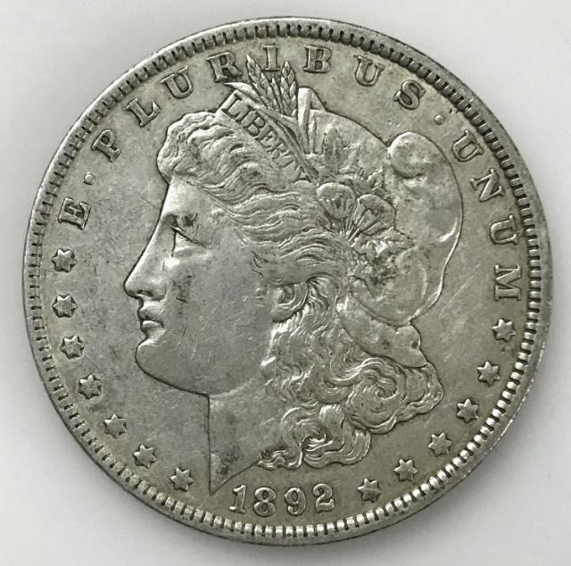1892 P Morgan Silver Dollar, XF (1 of 2)