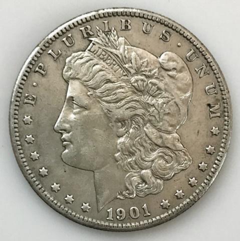 1901 S Morgan Silver Dollar, XF (1 of 2)