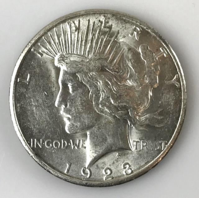 1923 S Peace Silver Dollar, AU (1 of 2)