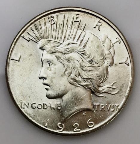 1926 S Peace Silver Dollar, BU (1 of 2)