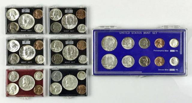 1963 P, 1964 P-D Uncirculated Sets, BU (7pc) (1 of 6)