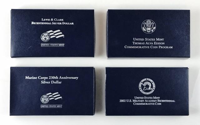 2002-2006 Silver Commemorative Proof Coins, (4pc) (1 of 6)