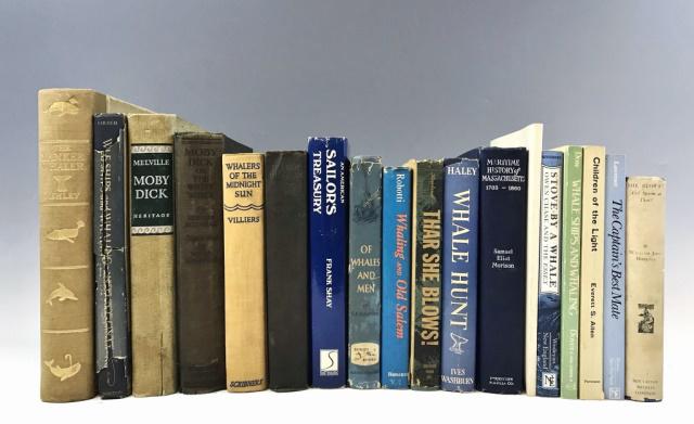 Books, Whaling Histories & Moby Dick (18pc): Eighteen books on Whaling & Moby Dick: (1) "Whalers of the Midnight Sun: A Story of Modern Whaling in the Antarctic" by Alan Villiers (New York: Charles Scribner's Sons, 1934), 8vo, cloth, 285pp; (1)