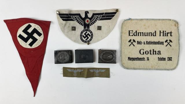 Collection, WW2 German Buckles, Insignia (7pc) (1 of 8)