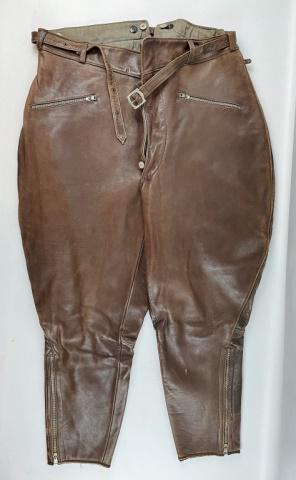 WW2 German Leather Flight Breeches (1 of 5)