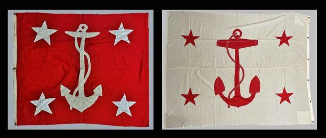 WW2 US Under Secretary of the Navy Ensigns (2pc) (1 of 8)