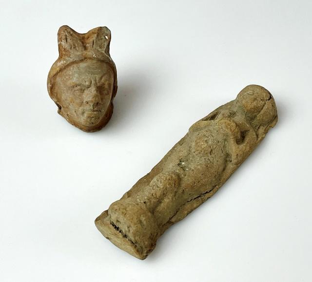 Ancient Egyptian Pottery Figures (2pc) (1 of 6)