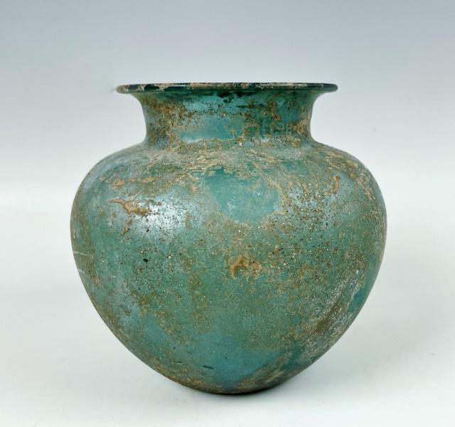 Ancient Roman Blown Glass Jar (1 of 3)