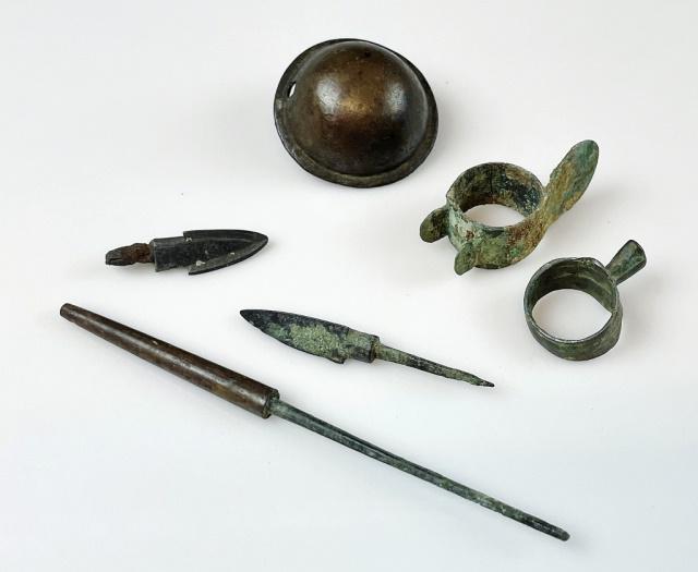 Chinese Han Dynasty Military Objects (6pc) (1 of 8)