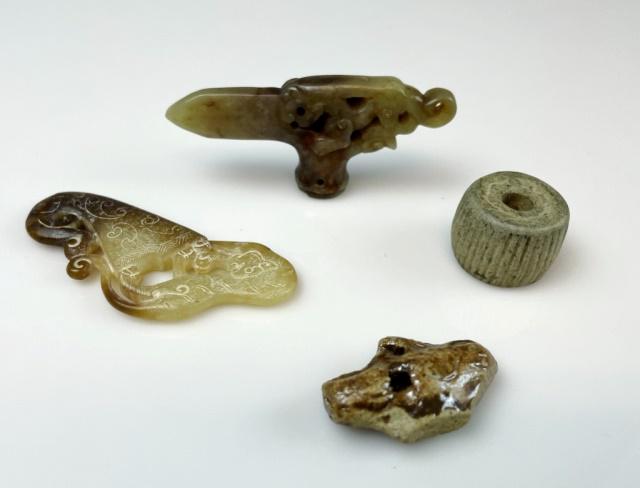 Chinese Song Dynasty Jade, Ceramic Objects (4pc) (1 of 7)